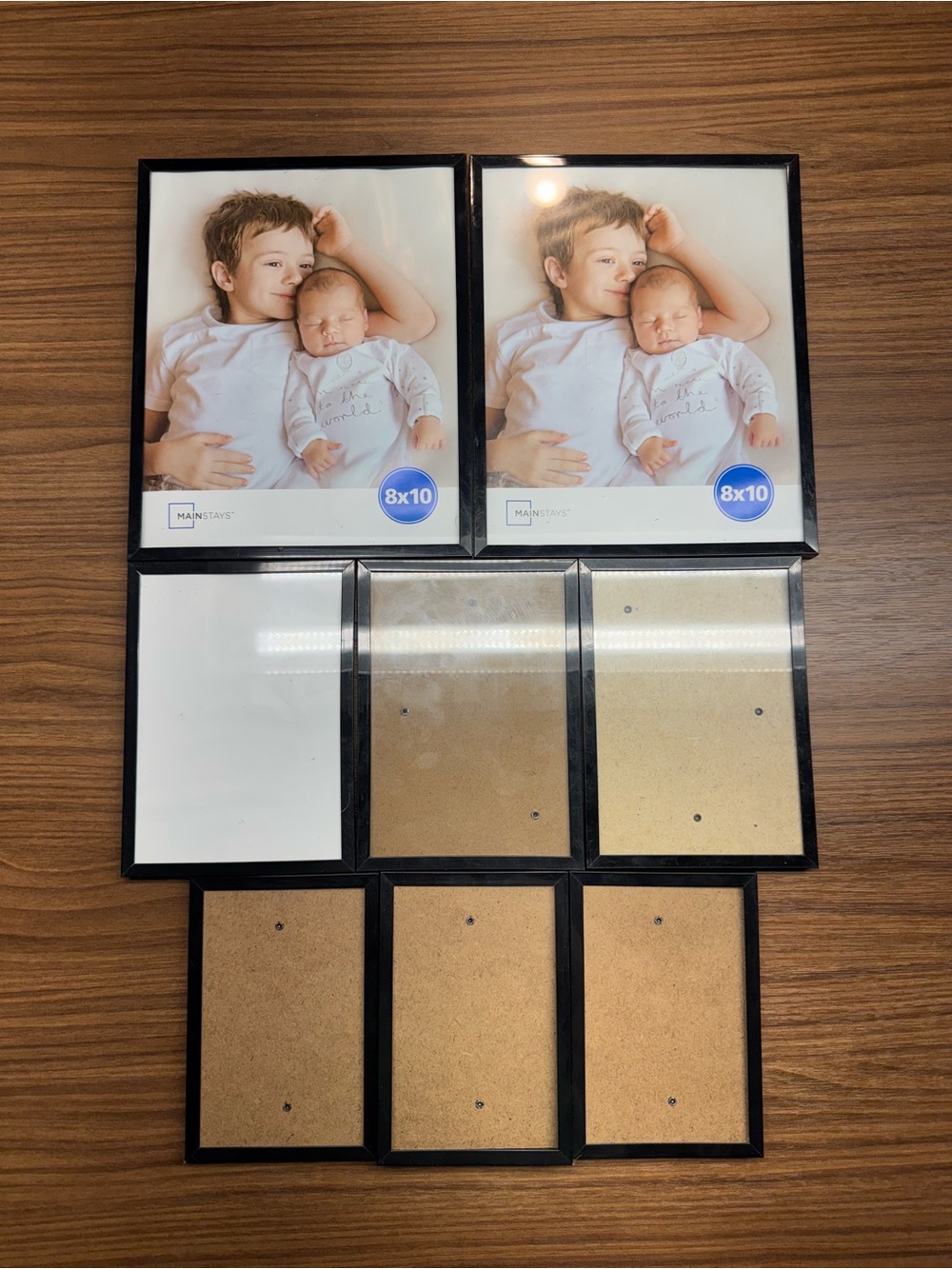 Set of Black Metal Photo Frames